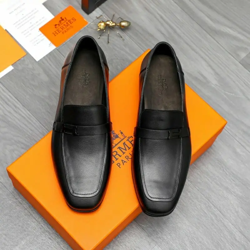 hermes cuir chaussures pour homme s_1225a361